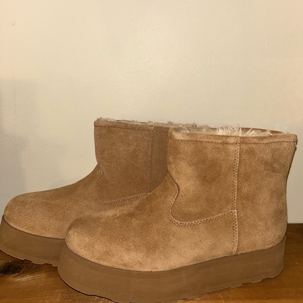 Time and Tru Brown Ankle Booties